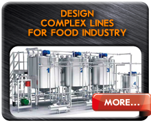 Design complex lines for production of food